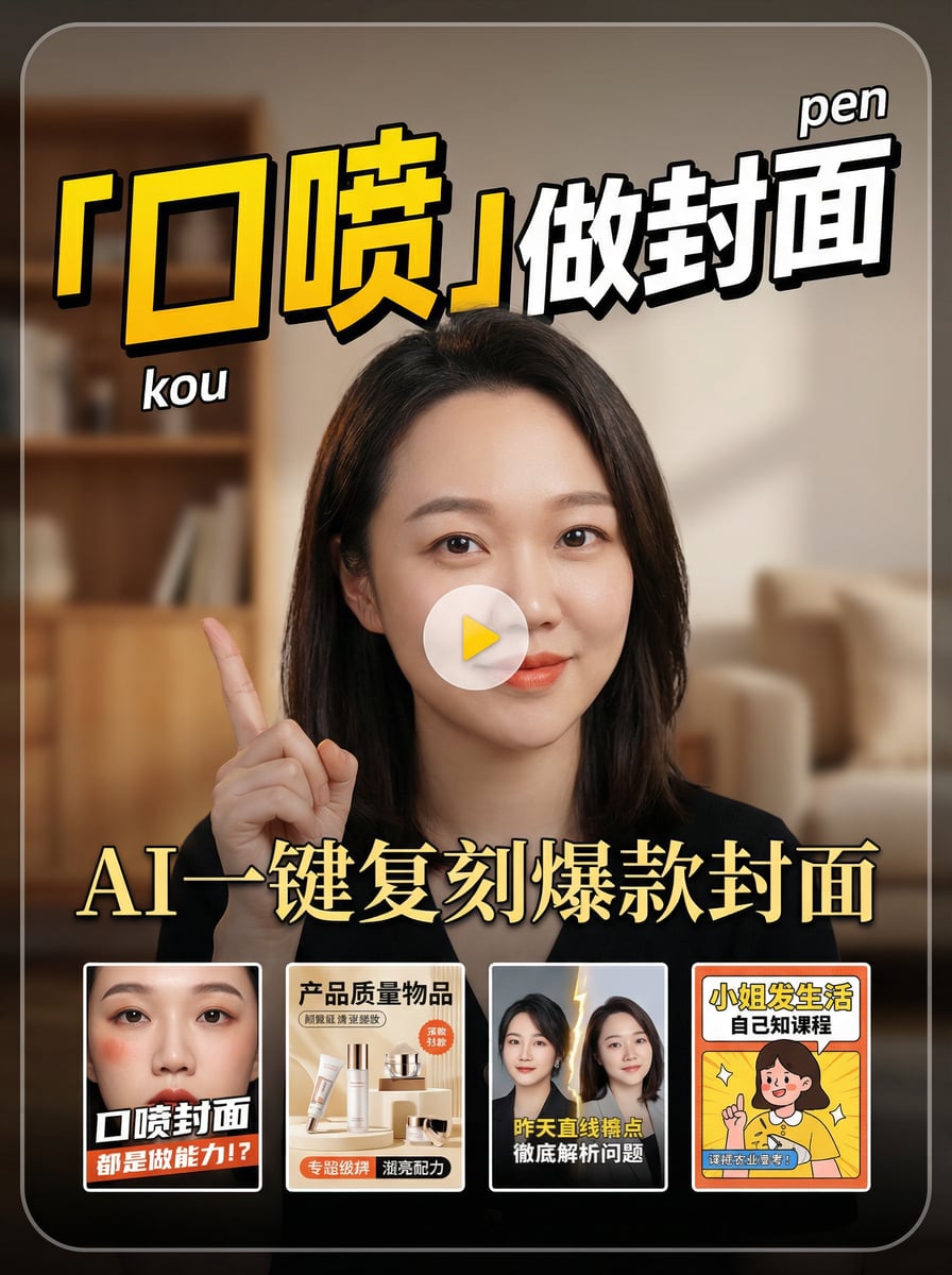 复刻小红书同款封面