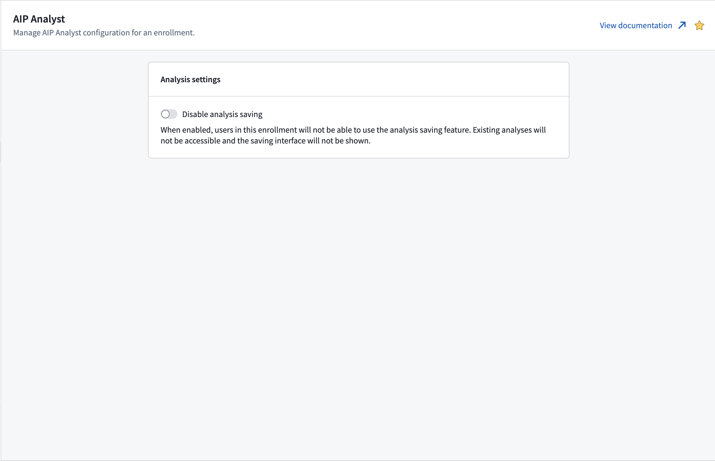 AIP Analyst 分析保存的 Control Panel 设置。