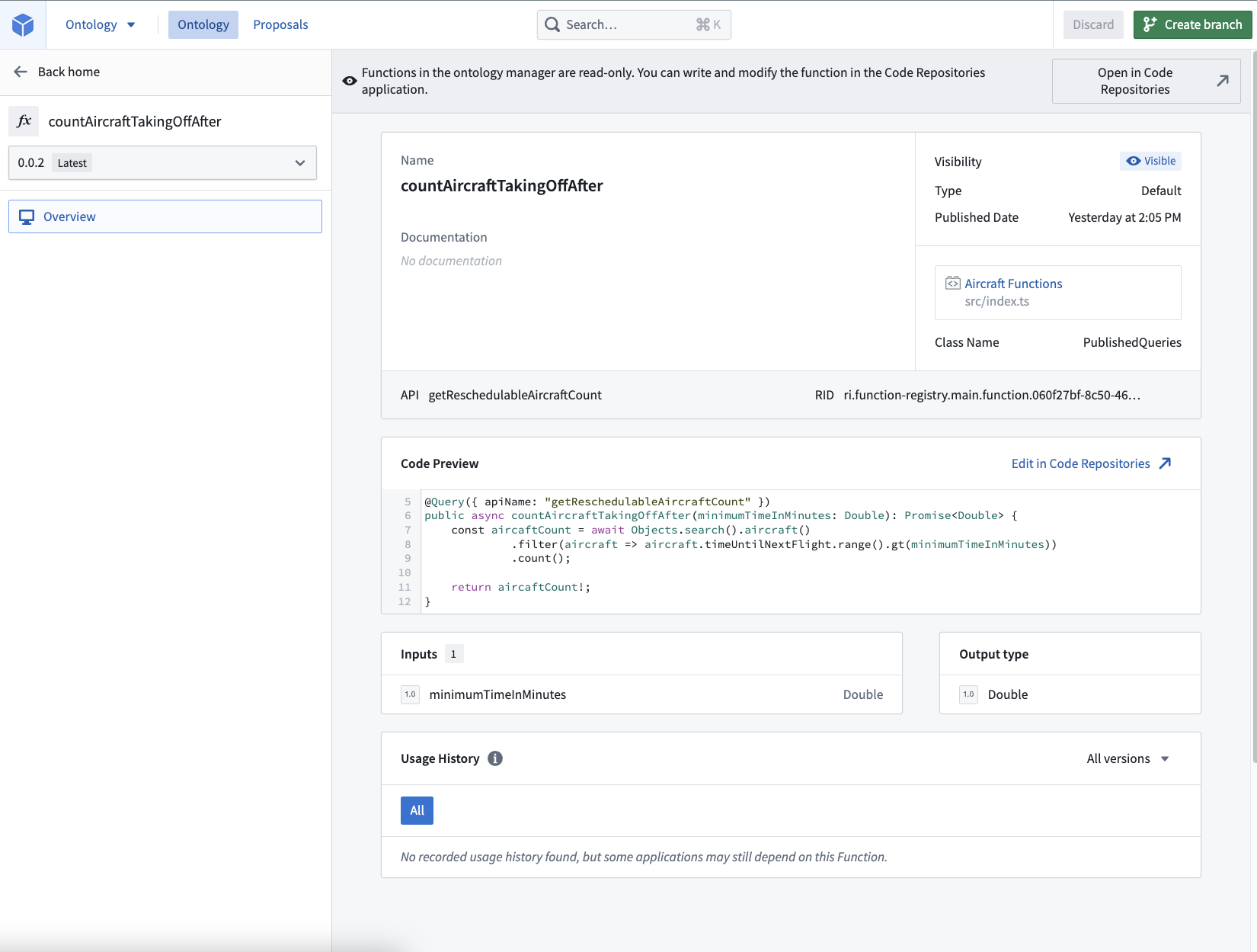 在 Ontology Manager 中搜索查询